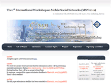 Tablet Screenshot of msn2011.iis.sinica.edu.tw